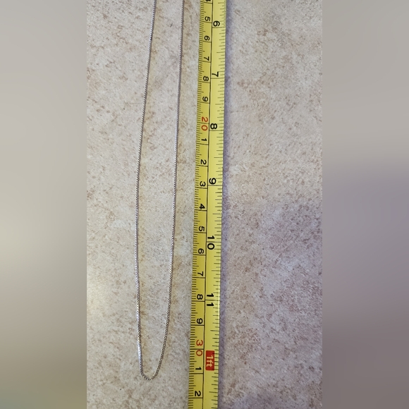 925 italy stamped sterling silver box Necklace approximately 24" - Picture 6 of 7